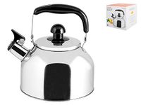 Home Acquablo waterkoker met pijp, metaal, grijs