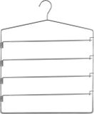 5five Kledinghanger - voor 4 broeken - metaal - 37 x 48 cm - broekhanger