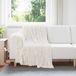 vidaXL Dekentjes 6 stuks Crèmekleurig Fleece 150 x 130 cm