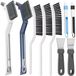 Brosse de nettoyage de joints - Set de 11 pièces - Poils haute densité - Pour joints de carrelage, évier et coins