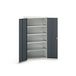 Bott Verso Systeemkast | 1050x550x2000mm | 4 Legborden | 2 Deuren | RAL 7016