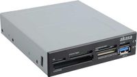 Akasa AK-ICR-07U3 Internal Card Reader - 3.5" - USB 3.0 - Grey/Black