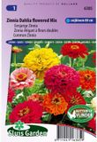 Sluis Garden Zinnia Dahlia-Bloemige Mix Bloemzaad - Kleurenmix - 100 stuks