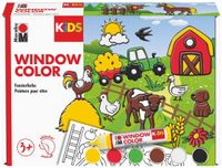 Marabu KiDS raamverf set Boerderij, 6 x 25 ml, afneembaar, waterbasis