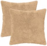 vidaXL Kussensloop 2 stuks Crèmekleurig 50 x 50 cm