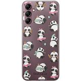 ERT GROUP mobiel telefoonhoesje voor Samsung A14 4G/5G origineel en officieel erkend Babaco patroon Panda 008 optimaal aangepast aan de vorm van de mobiele telefoon, gedeeltelijk bedrukt