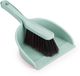 Plasticforte Stoffer en blik set - Small Size - groen - zachte borstel - kunststof - 24 x 17 cm