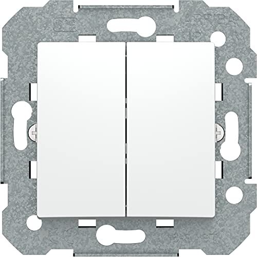 BJC EF-23510 Viva dubbele schakelaar, bidirectioneel, zonder klemmen, wit Polar