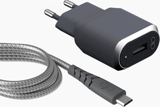 Bigben Connected FPCSMIC1.2MG oplader voor mobiele apparatuur Smartphone Grijs, Zilver AC Snel opladen Binnen