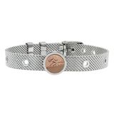 Talent Jewels Roestvrij stalen armband met clip Talento ambitioneerd van echt koper, staal, Medio