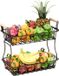 Merkloos Relaxdays Fruitmand - zwart