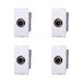 Elektronova Directe tv-stopcontact mannelijk wit compatibel Vimar Plana Kit 4 stuks 2250