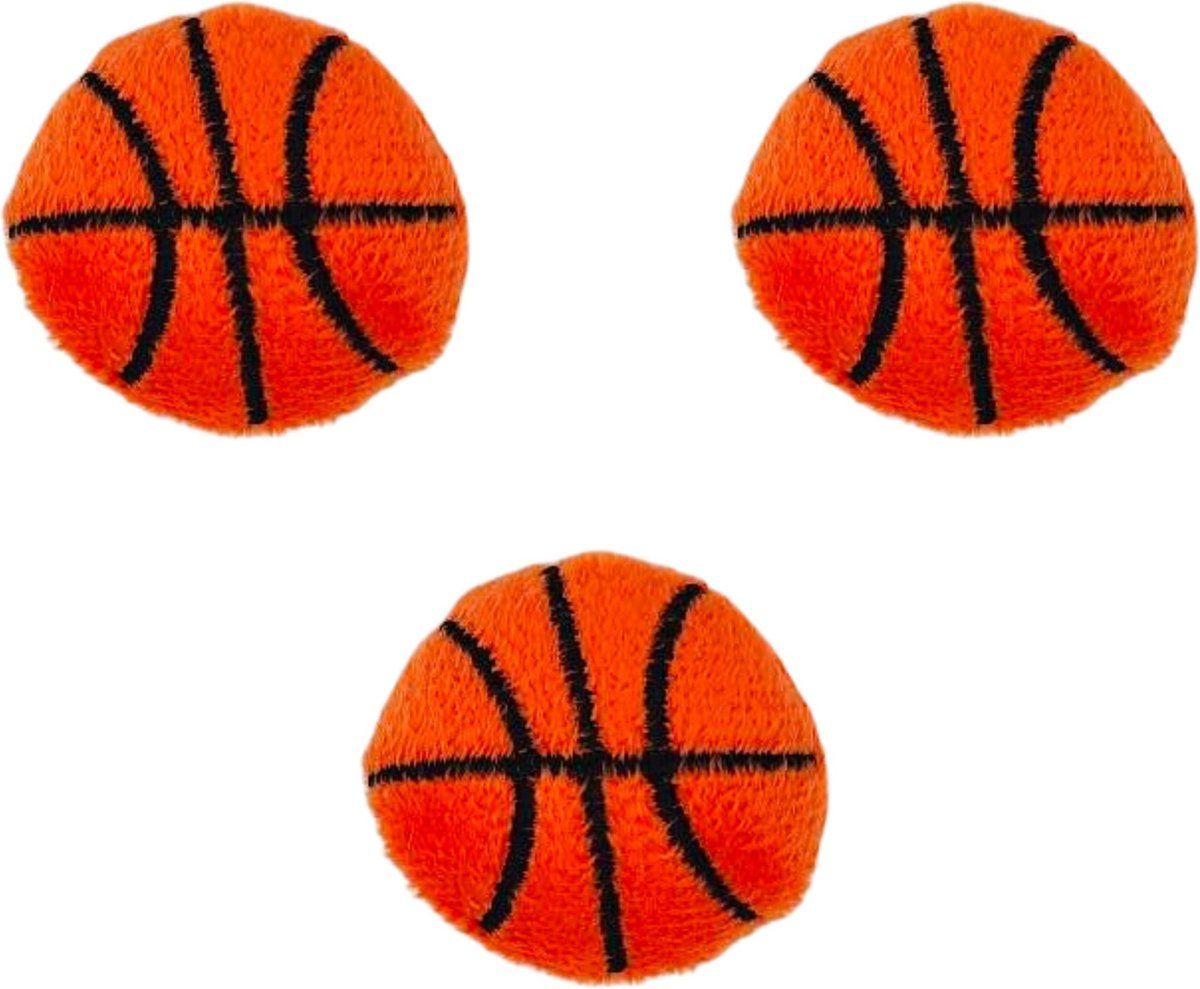 Make Me Purr Mini Basketbal Set (3 stuks) - Kattenspeeltjes met Catnip Kattenkruid - Kattenspeelgoed - Speelgoed voor Katten Ballen - Kat Speeltje Bal - Kitten Speeltjes