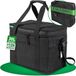 Sac isotherme grand modèle avec isolation étanche - 30 litres - Noir