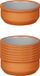 La Dehesa Tapas/creme brulee serveer schaaltjes - 12x - mini - terracotta/grijs - 8 x 4 cm