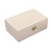 Rayher 62295000 Houten kist, 15 x 10 x 5,5 cm, houten kist met deksel en kliksluiting, FSC-gecertificeerd, opbergdoos om te beschilderen
