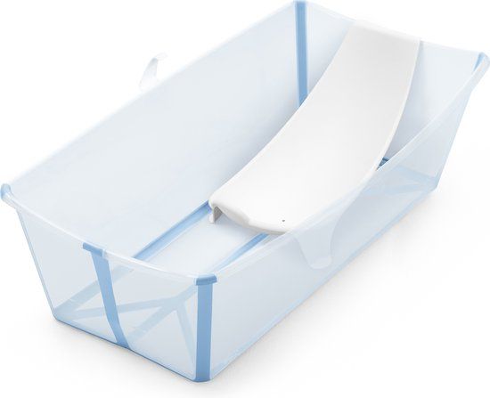 Stokke Flexi Bath XL (Ocean Blue) met ondersteuning voor pasgeborenen