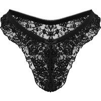 Rimba Amorable Ouvert-Slip met bloemkant
