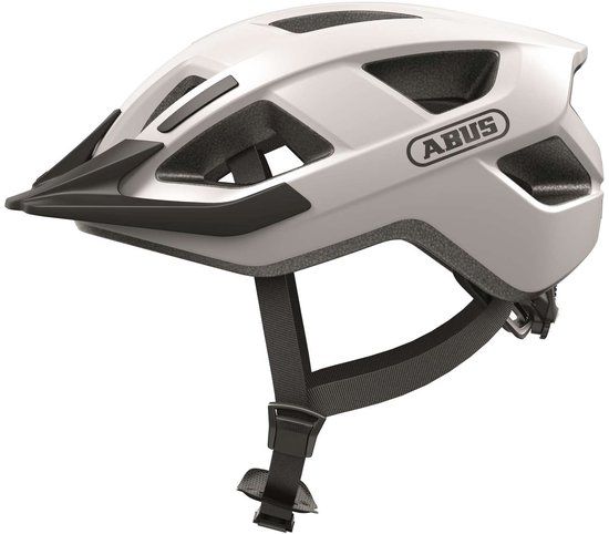 ABUS Aduro 3.0 Unisex - Fietshelm voor volwassenen, Polarwhite, M (52-58 cm)