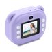 MOOOV 477523 Instant camera met camera voor kinderen, meisjes en jongens, print foto op papier, kleurendisplay, oplaadbaar, USB-C-kabel inbegrepen, paars