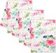 Goodivery ® Set de 3 Serviettes de cuisine de luxe en microfibre - Rose