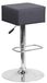 Tabouret de bar, réglable en hauteur, vinyle, chrome, 1 pièce