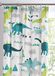 Bedlam Dino Gevoerde vouwgordijnen, polyester, meerkleurig, 168 x 183 cm