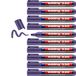 edding 330 permanent marker - violet - 10 stiften - beitelpunt 1-5 mm - watervast, sneldrogend - wrijfvast - voor karton, kunststof, hout, metaal, glas