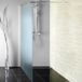 Sapho Inloopdouche Walk-In 100x190 cm met Muurprofiel Helder Glas
