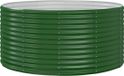 vidaXL Verhoogde tuinbak groen 140x140x68 cm gegalvaniseerd staal