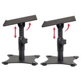 Gator Frameworks Desktop Studio Monitor- en luidsprekerstandaard, set van 2 (GFWSPKSTMNDSK)
