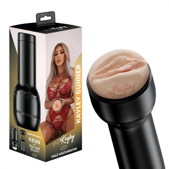 Kiiroo Pocket Pussy Kayley Gunner - Masturbator voor Man - Realistisch en Zacht - Geoptimaliseerd voor Keon en PowerBlow - FeelStar Masturbators