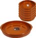 Concorde Iberica Set van 7x stuks tapas borden/ovenschalen Alicante met handvatten 42 en 20 cm - Bruin