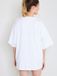 Joop! Sleepshirt After Dark Loose Fit Vrouwen Wit Korte mouw Effen 48% Katoen 48% Modal 4% Elastaan XL