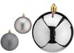 Krist+ Set kerstballen Zilverkleurig PVC 8 x 48 x 8 cm (24 Stuks)