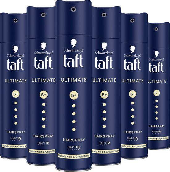 Taft Ultimate Haarspray - 6 x 250ml - Sterke Fixatie - Alle Haartypes