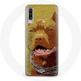 Maniacase Hoesje voor Samsung Galaxy A70 Amerikaanse Pit Bull Terrier