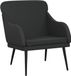 vidaXL Fauteuil 63x76x80 cm Kunstleer Zwart