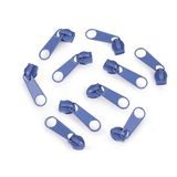 cyclingcolors 10 x ritssluitingschuivers vervanging reparatieset voor rits hoofd nr. 5 schuivers voor kleding tassen jassen tassen koffer jeans, blauw