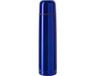 Merkloos RVS thermosfles - blauw - 1 liter