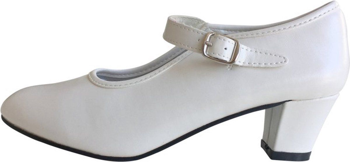 La Señorita Prinsessen schoenen / Spaanse schoenen wit - maat 38 (binnenmaat 24 cm)