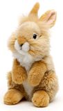 Uni-Toys - Angorakonijntje beige, staand - 18 cm (hoogte) - pluche haas, konijn - pluche dier, knuffeldier