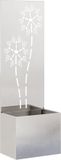vidaXL - Tuin - Privacy - Scherm - Zilver - 50 - x - 32 - x - 150 - cm - Roestvrij - staal