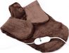 Syntrox Lakuta ceinture chauffante avec fonction massage, 100 W, 3 niveaux de chaleur, marron