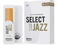 D'Addario Organic Select Jazz Filed 2S, Soft, 10-Pack