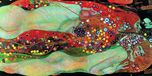 Gustav Klimt Impression d'art - Wasserschlangen II 100x50cm