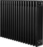 MonsterShop Traditionele 4-kolom radiator - horizontaal - zwart - 600x785 mm