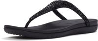 FitFlop Solay Mixed-Crystal Toe-Post Sandals Dames Sandalen - Zwart