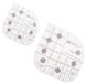 Quilten Linialen 2 Stuks - Gebogen Hoek - Transparant - Multifunctioneel - Naaien - Handwerk - 15,5 cm Afmetingen - Naailiniaal