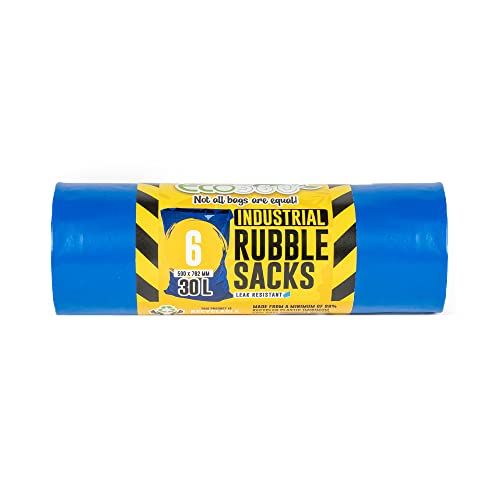 EcoBag Super Sterke 30 Liter Rubble Sacks - 6 Stuks